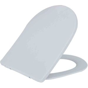 Bws toiletzitting vera shade fit met deksel met soft close mat wit