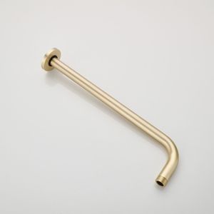 Wanduitloop bws gold geborsteld messing mat goud 35 cm