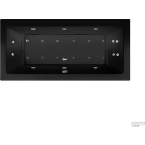 Whirlpool Xenz Society Ebony 180x80x50 cm Dubbel Systeem Mat Zwart