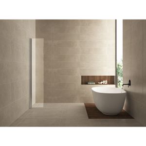 BWS Apollo Zijwand met Scharnierend Muurprofiel 30x200 cm 10mm Nano Glas