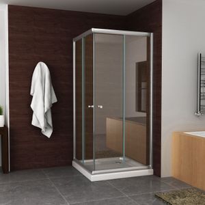 Bws eco hoekinstap douchecabine 90x90x190 cm 5mm helder glas