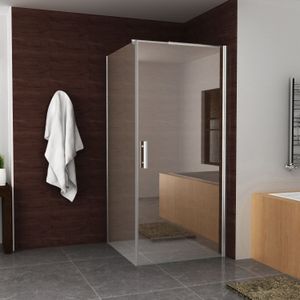 Bws nisdeur eco inclusief muurprofiel 90x195 cm 6 mm aluminium