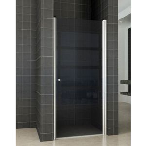 Bws douchedeur | profiel | 90x202 cm | 8 mm nano omkeerbaar rookglas | nisdeur