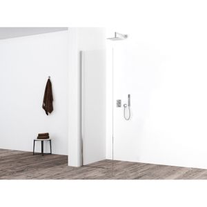 Bws eco zijwand met muurprofiel 40x200 cm nano coating 8 mm