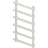 Designradiator bws tubi handdoekrek 85x50 cm mat wit zij-onderaansluiting