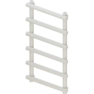 Designradiator bws tubi handdoekrek 85x50 cm mat wit zij-onderaansluiting