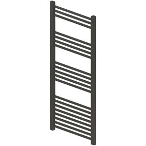 Designradiator bws vertico multirail 120x40 cm antraciet zij-onderaansluiting