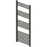 Designradiator bws vertico multirail 120x60 cm antraciet zij-onderaansluiting