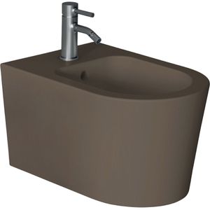 Bidet Salenzi Form Square Mat Donkerbruin (exclusief kraan)