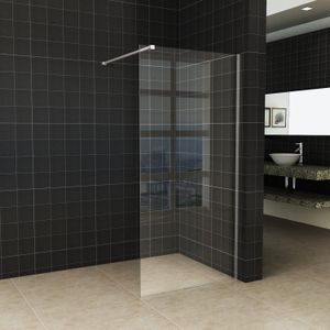 BWS Inloopdouche Pro Line Helderglas 50x200 8mm Nano Coating Chroom Profiel en Stang