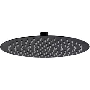 Hoofddouche bws colorato rond 30 cm mat zwart