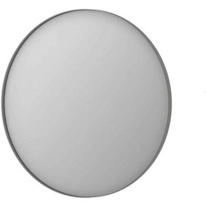 Ink spiegel rond geborsteld rvs aluminium kader 40x3,5 cm