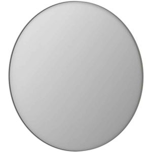 Ink spiegel rond geborsteld rvs aluminium kader 120x3,5 cm