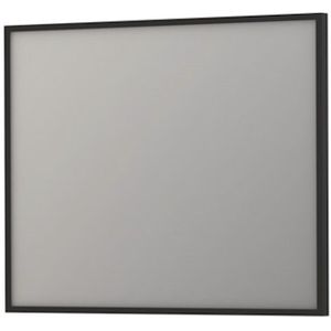 Spiegel ink sp18 rechthoek in stalen kader 100x4x80 cm mat zwart