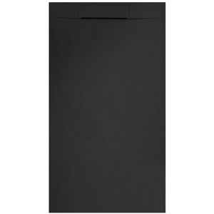 Douchebak bws talpo 160x90x3 cm composietsteen mat zwart