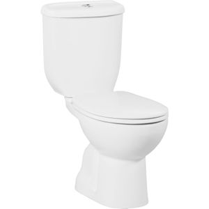 Toiletpot staand bws sedef met bidet achter aansluiting wit (pk)