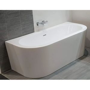 Sanilux - Moon - Half Vrijstaand Bad - Glans Wit - 170 cm