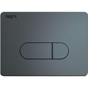 Boss & Wessing - Toon - Drukplaat - Gunmetal - 2-Knopsbediening