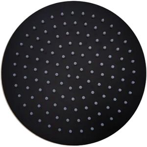 Hoofddouchekop sanilux disk rond 20 cm mat zwart