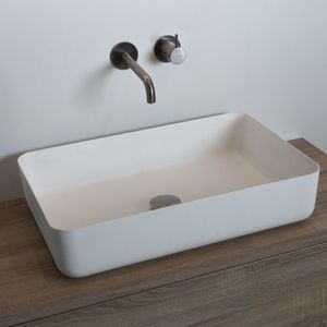 Waskom loutro delphi m rechthoek 60x40x13.5 cm mat wit
