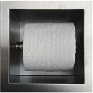 Inbouw toiletrolhouder sanilux rvs 13,5x13x12 cm