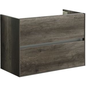 Wastafelonderkast sanilux compact greeploos soft close 80x38x56 century oak