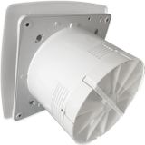 Badkamer ventilator pro design standaard 100mm 105 m3 bold line wit