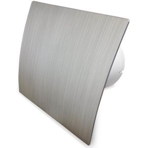 Badkamer Ventilator Pro Design Standaard 100mm 105 m3 Zilver Kunststof