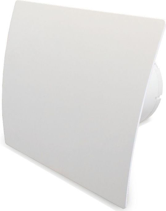 Badkamer Ventilator Pro Design - Standaard - 125mm - 170 m3/h - Gebogen Kunststof - Wit