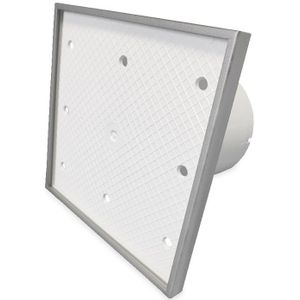 Badkamer ventilator pro design standaard 125mm 170 m3 tegelfront kunststof