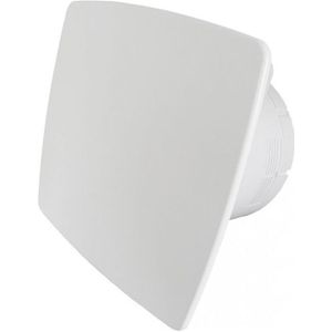 Nedco badkamer-/ toiletventilator met timer en vochtsensor - aansluitmaat 100mm - wit