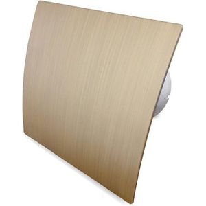 Badkamer Ventilator Pro Design Nalooptimer Vochtsensor 125mm 170m3 Goud Kunststof