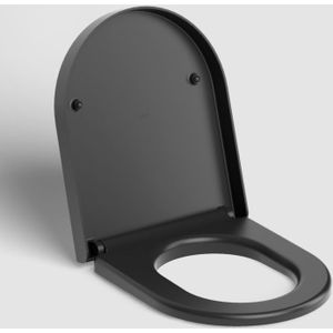 Clou - Hammock - Toiletzitting - Mat Zwart - Soft Closing - Quick Release