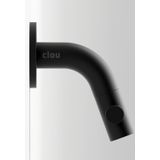 Clou kaldur fonteinkraan met korte uitloop voor wandmontage mat zwart 4.5x7.4x6.8 cm