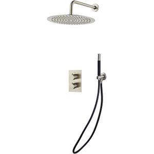 Inbouw Regendouche Set BWS Exclusive Pro 20 cm Wanduitloop Staaf Handdouche