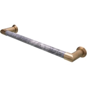 Elektrische radiator cascade 60x12 cm bardiglio nuvolato marble /brushed brass