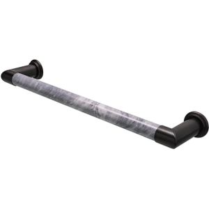 Elektrische Radiator Cascade 60x12 cm Bardiglio Nuvolato Marble / Dark Bronze