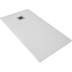 Douchebak BWS Elsa Composiet Anti-slip 120x80x3 cm Mat Wit