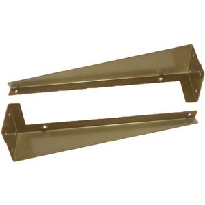 Boss & Wessing - Verborgen Beugels voor Onderblad - Mat Goud - 2 Stuks