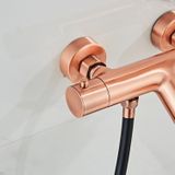 Opbouw badkraan bws copper pro thermostatisch met handdouche geborsteld koper