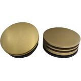 Badafvoerplug Set - Rond - Geborsteld Messing Goud - Voor Badoverloopcombinatie