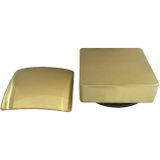 Badplug Set Boss & Wessing - Vierkant - Geborsteld Messing - Goud