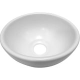 Waskom bws opbouw rond keramiek 20x9 cm wit