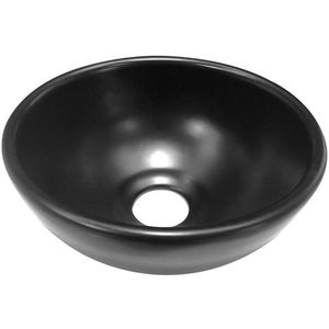 Boss & Wessing - Waskom - Rond - Mat Zwart - Keramiek