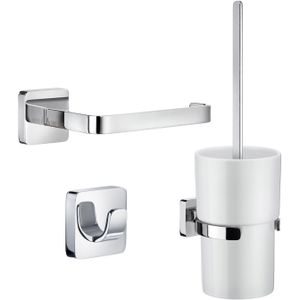 Complete Toiletborstelset Smedbo Smart Pack Ice Messing Chroom Smedbo