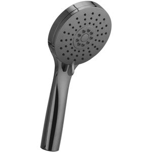 Losse Handdouche Salenzi 3 Standen Rond 10 cm Zwart Chroom