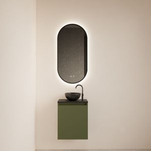 Fonteinmeubel bws meadow 40x50 cm olijf groen incl. Topplaat mat zwart