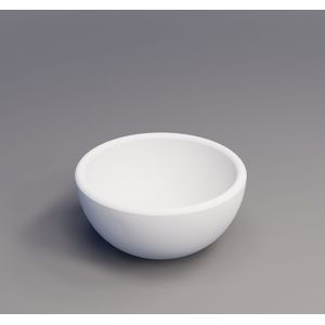 Waskom bws nox mini 20 cm solid marmo mat wit