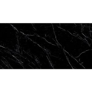 Energieker - Ekxtreme Levigato Marquina Black - Vloertegel - Zwart - 120x280 cm