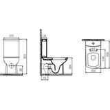 Boss & wessing staande toiletset lara mat zwart compleet